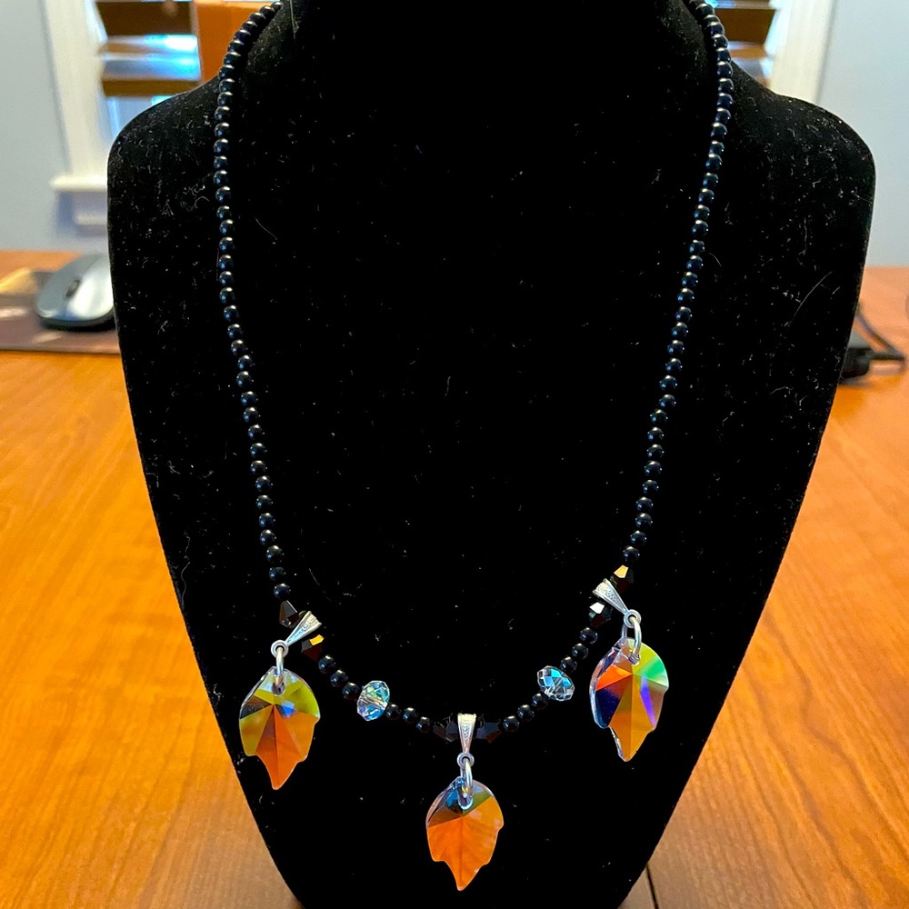 Handcrafted beaded necklace.